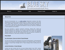 Tablet Screenshot of blueskyenvironmental.com